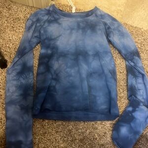 lulu long sleeve, blue tie dye swiftly tech